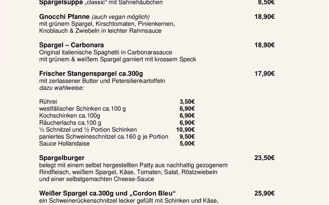 Spargelkarte 2025